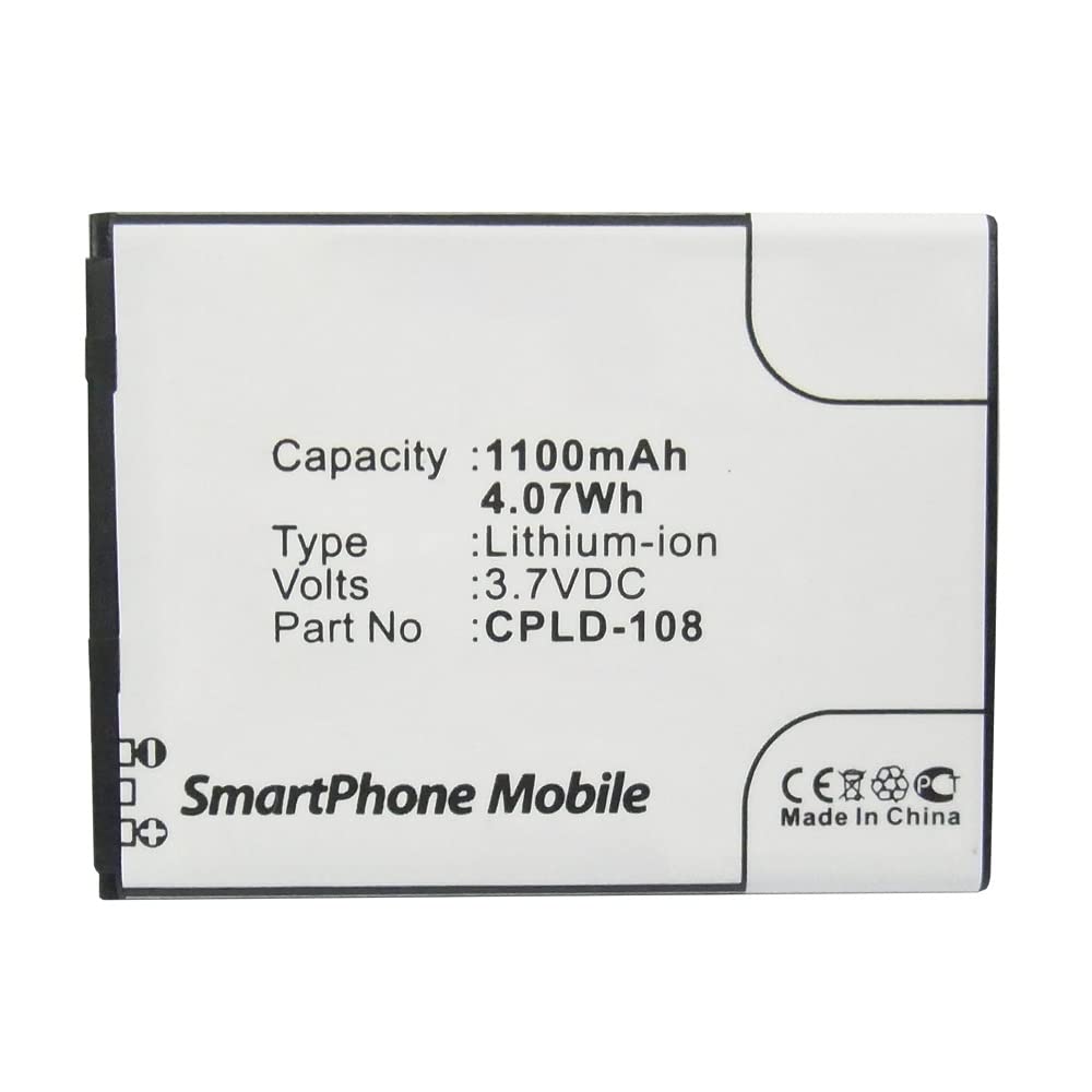 Synergy Digital Coolpad CPLD-108 Battery - 1100mAh Li-ion for Extended Use