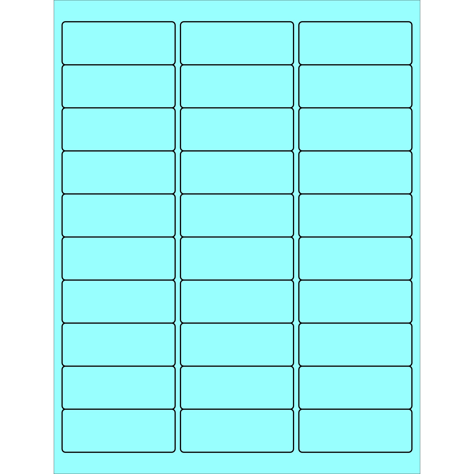 Aviditi Pastel Blue Shipping Address Labels 2 5/8