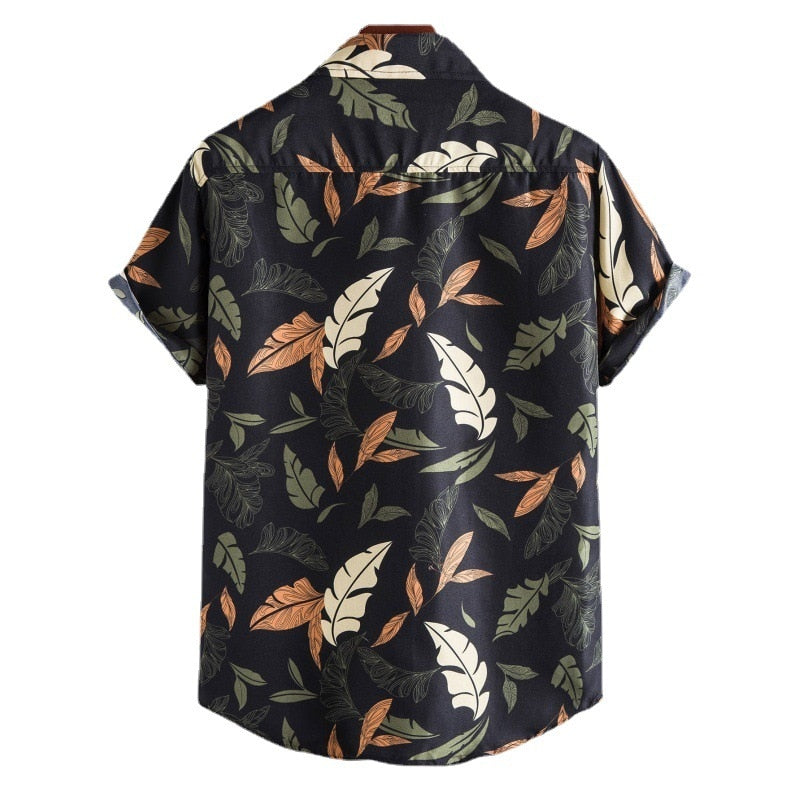 Antonio's Summer Floral Print Shirt for Men | Stylish Hawaiian Casual Button Down Shirt | Perfect for Beach Vacation, Summer Party & Outdoor Activities
