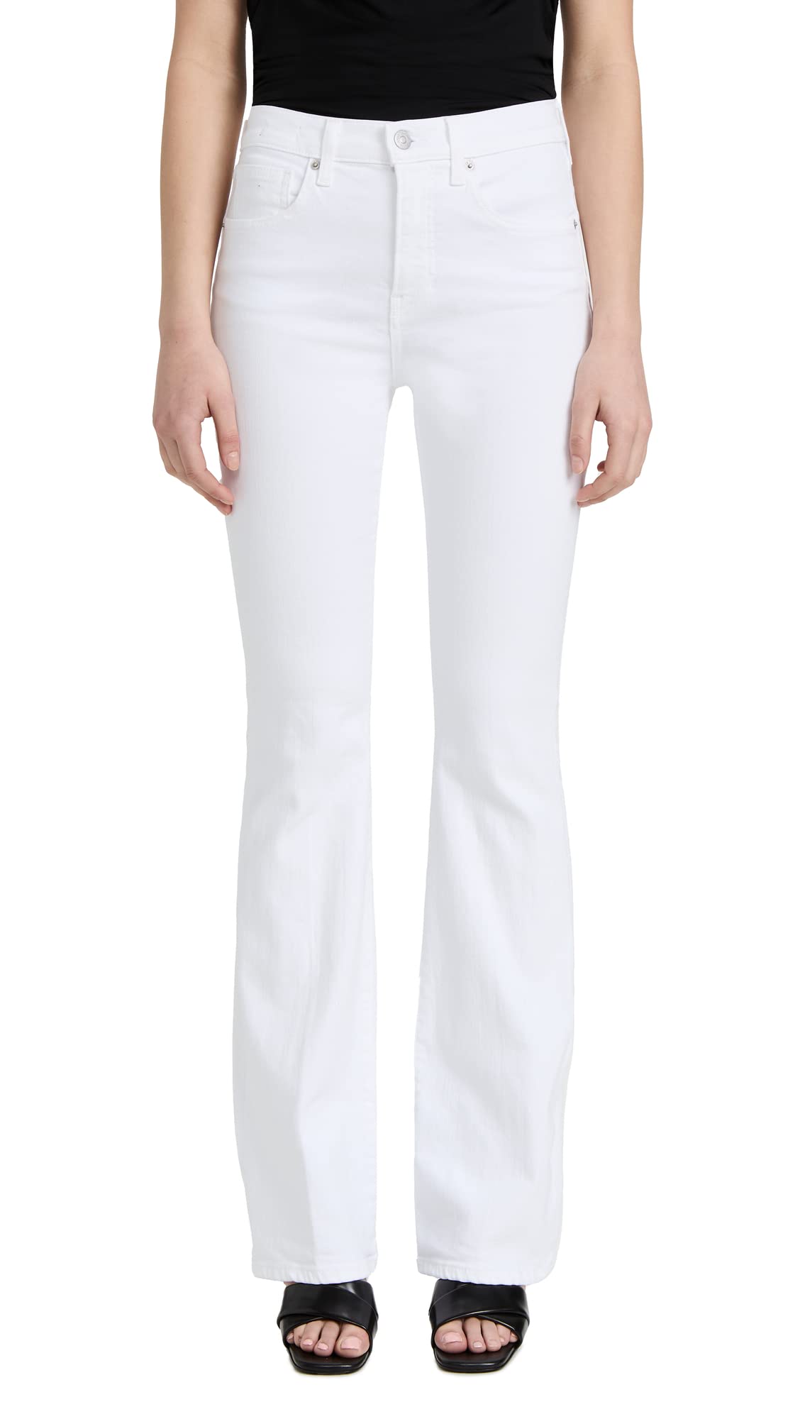 Women's High Waisted Beverly Skinny Flare Jeans - Stretch Denim Pants for Casual Wear & Night Out | Trendy Vintage Style for Everyday Fashion
