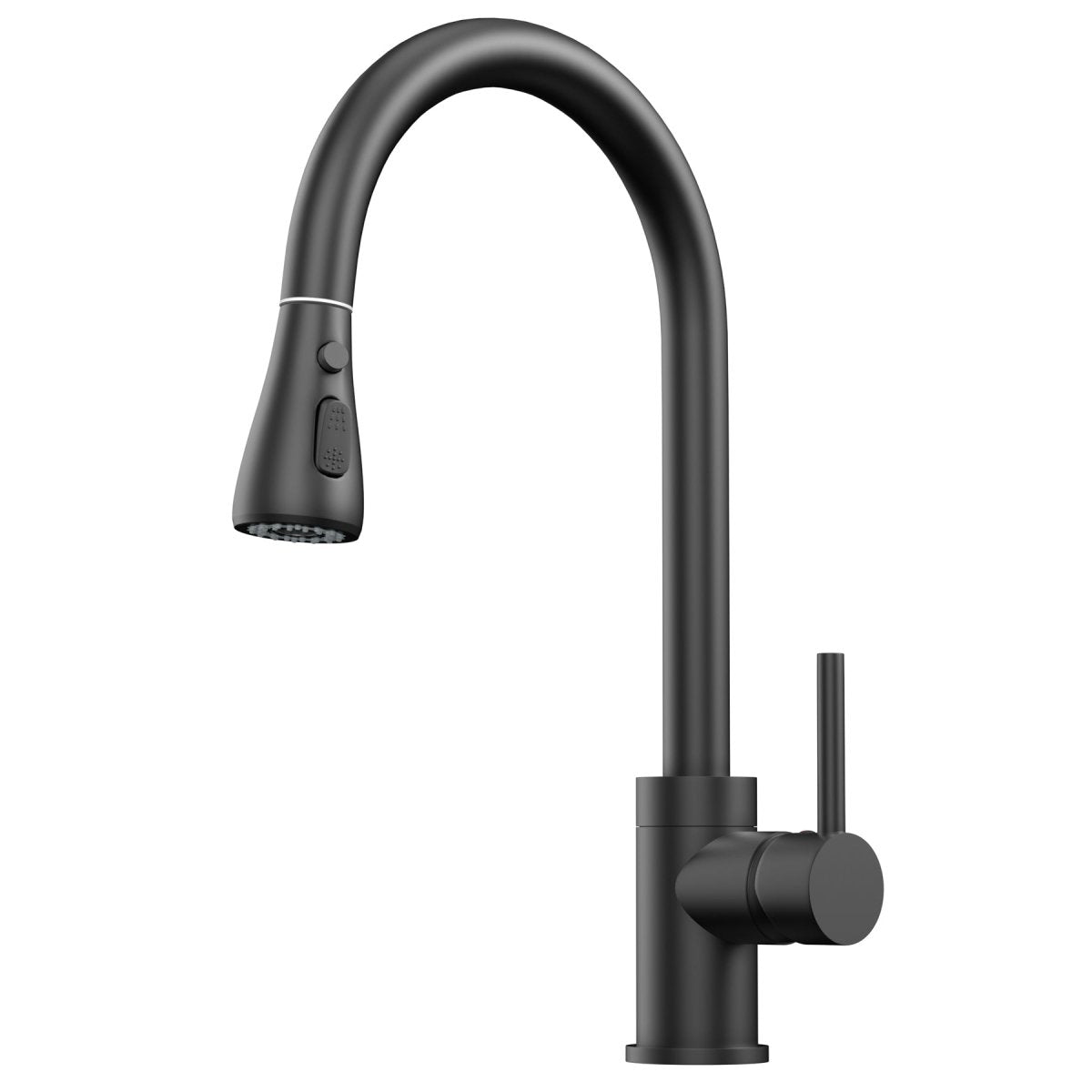 16.92 Inches Single Handle Pull Down Sprayer Kitchen Faucet with Plate - Brass Body for Modern Sink - Perfect for Cooking, Washing Dishes & Filling Pots