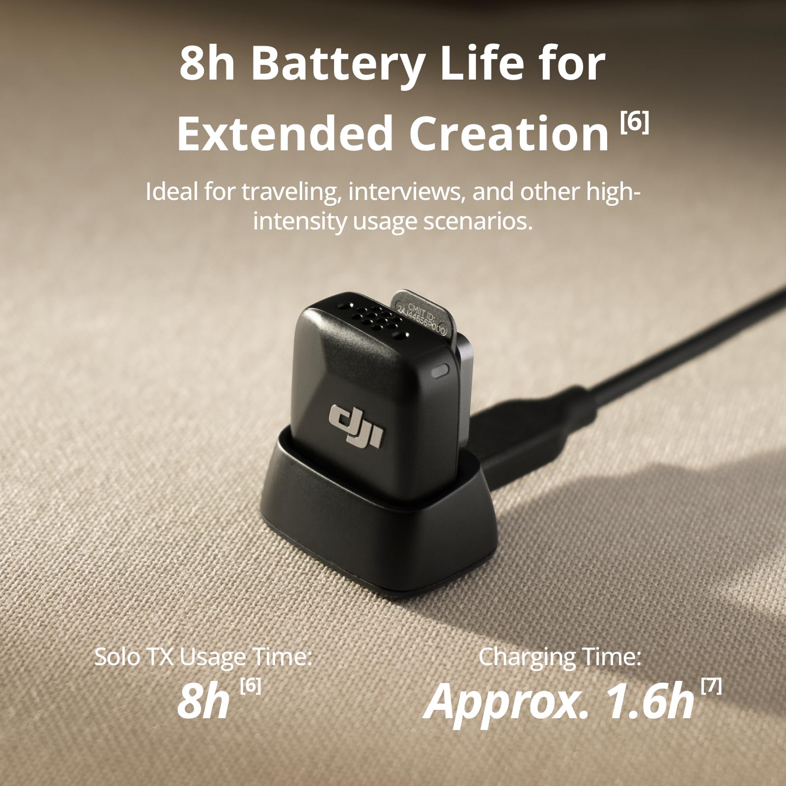 DJI Mic Mini Wireless Microphone (Arctic White) - Ultra Lightweight Noise Cancelling Lavalier Mic for iPhone, Android, Camera - Perfect for Vlogging, Live Streaming & Content Creation