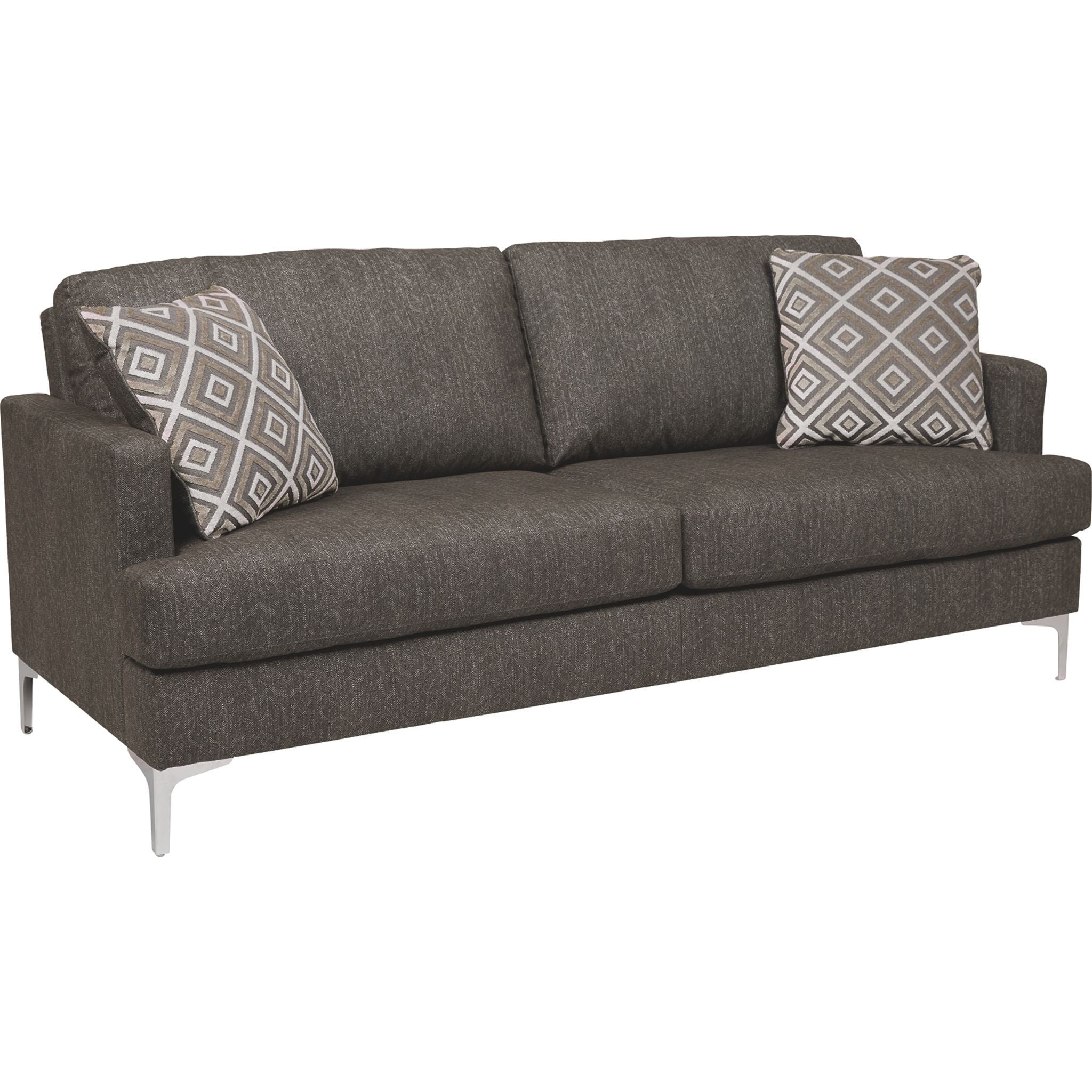 Arcola Sofa Java - Modern Comfortable Fabric Sofa for Living Room, Lounge & Home Decor | Perfect for Small Spaces, Apartments & Cozy Gatherings