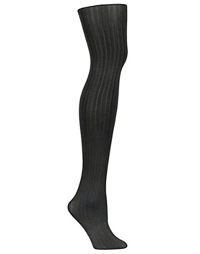 L'eggs Women's Casual Ribbed Tights - Comfortable Stretchable Leggings for Everyday Wear, Workout, Yoga & Lounge