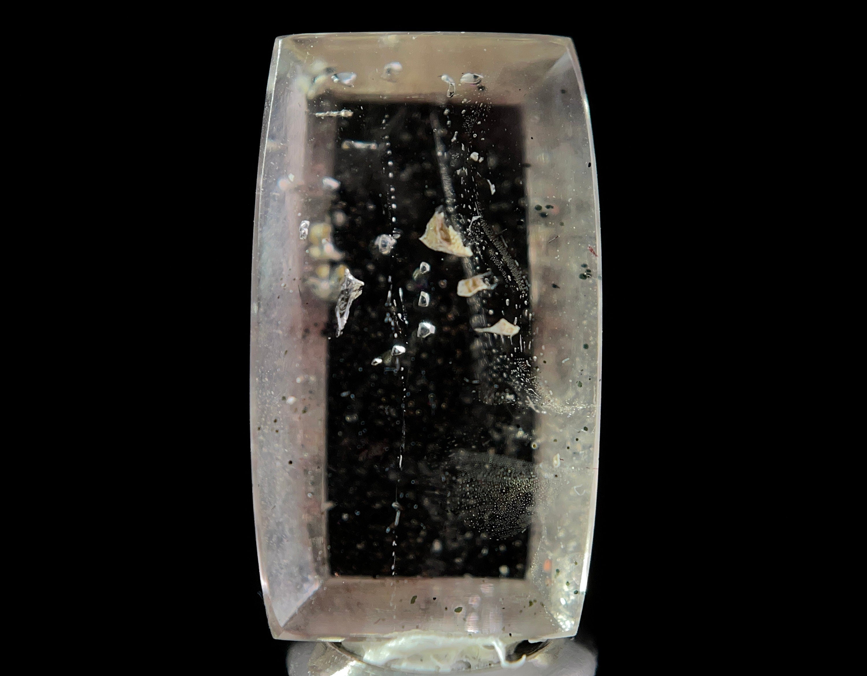 Natural Pink Fire Quartz Crystal Rectangle - Covellite Gemstone for Jewelry Making (50921) - Healing Stones, Pendants & DIY Craft Supplies | Perfect for Meditation, Energy Work & Gift Giving