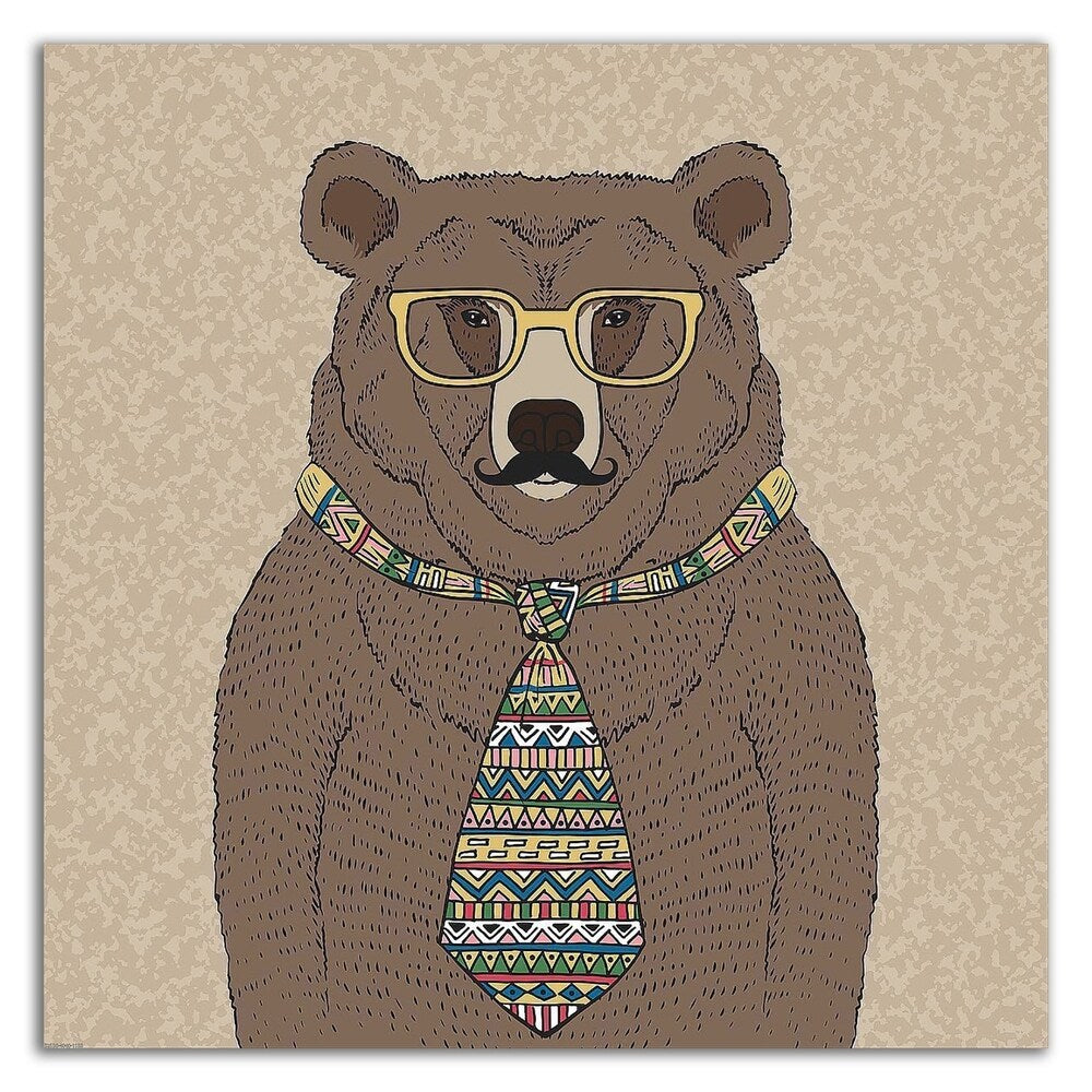 Bear Man Art Print by GraphINC - Premium Canvas Wall Decor, Ready to Hang - Perfect for Living Room, Bedroom & Office Decor