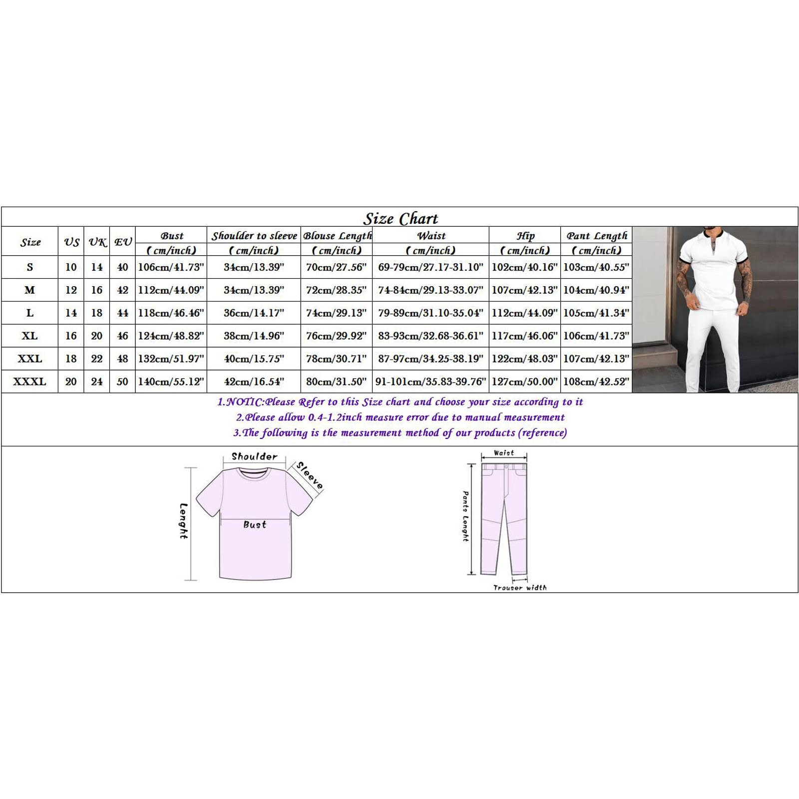 STRY Men's 2-Piece Sweatsuit Set - Short Sleeve Shirt & Pants - Plus Size Casual Gym Tracksuit - Fashionable Workout Apparel for Men - Ideal for Gym, Running, and Casual Wear