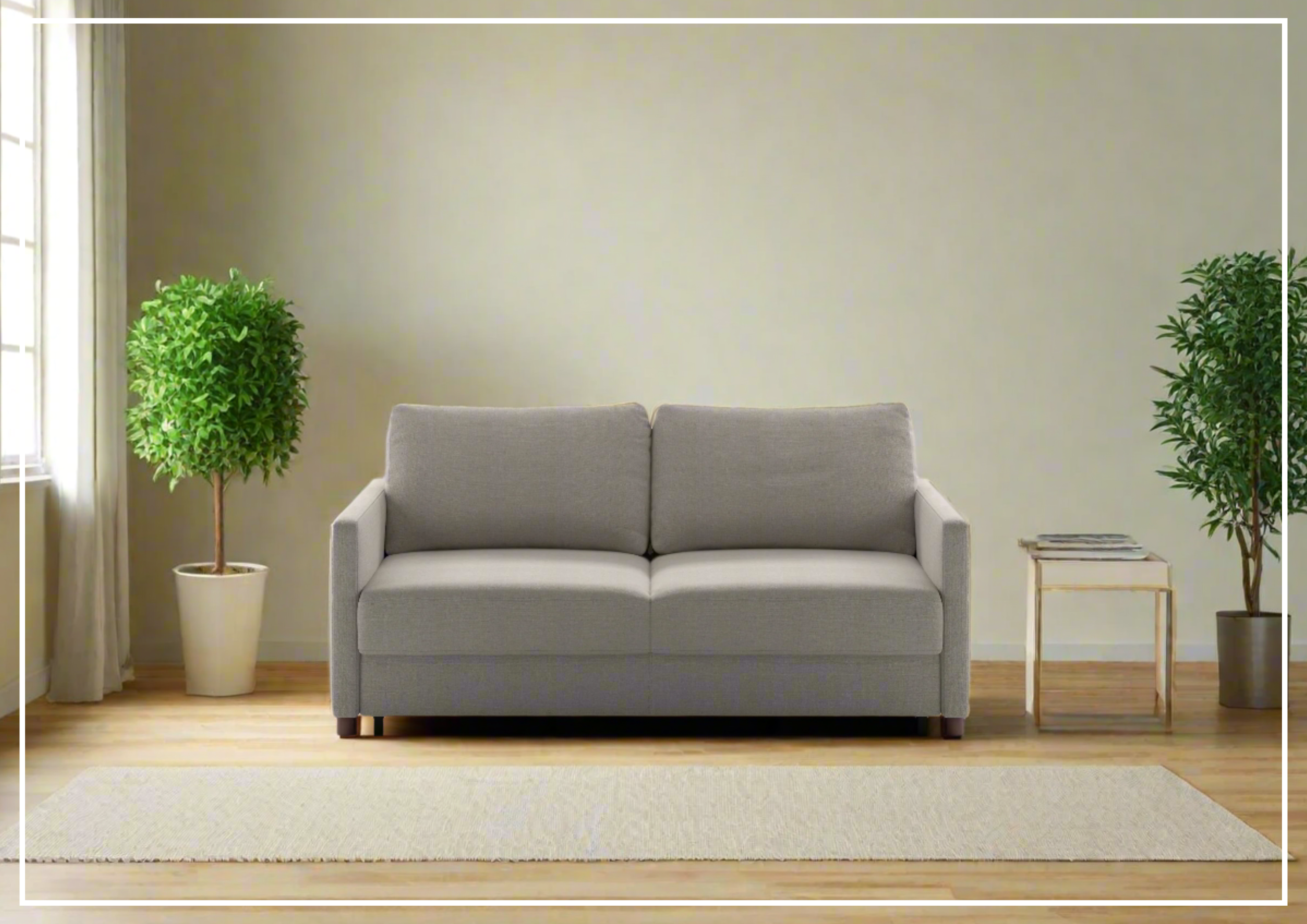 Luonto Polar Queen Fabric Sofa Sleeper with Level Function - Convertible Sleeper Sofa Bed for Small Spaces, Living Room, Guest Room & Apartment