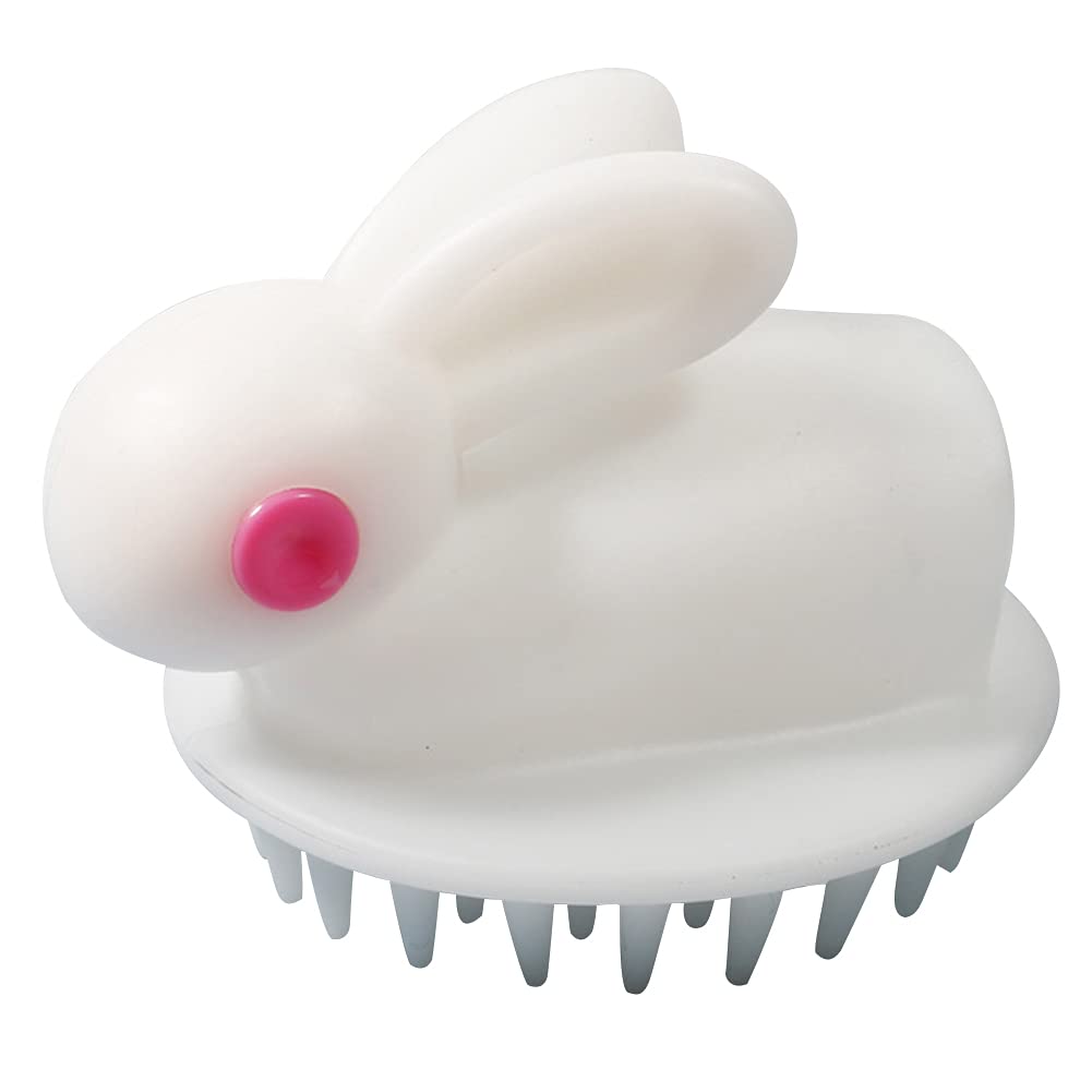 Silicone Shampoo Brush for Scalp Massage - White | Hair & Body Wash for Shower & SPA