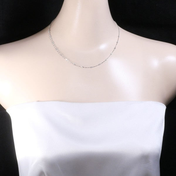 18K White Gold Necklace for Women - Elegant Diamond Pendant Jewelry Gift for Anniversary, Valentine's Day & Special Occasions