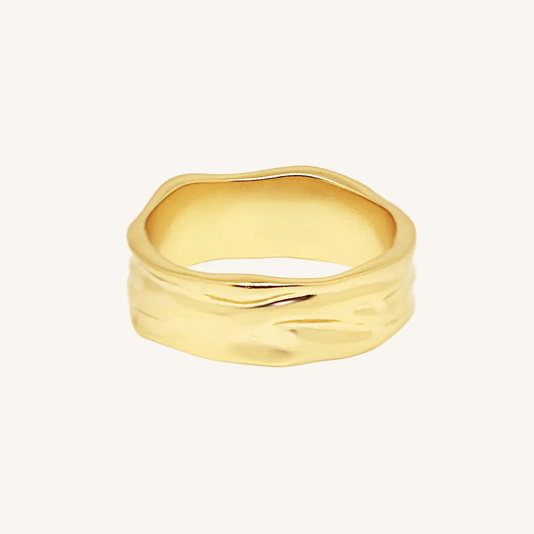 Dune Ring for Women - Elegant Sand Dune Inspired Jewelry - Perfect for Beach Weddings, Boho Fashion & Everyday Wear