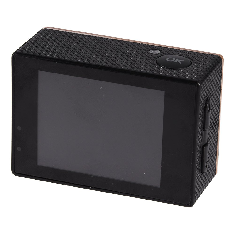 SUUNY Waterproof Action Camera 4K HD Mini DV Sports Camera for Outdoor Cycling, Diving, Skiing & Adventure - Gold (Ideal for Vlogging, Travel & Extreme Sports)