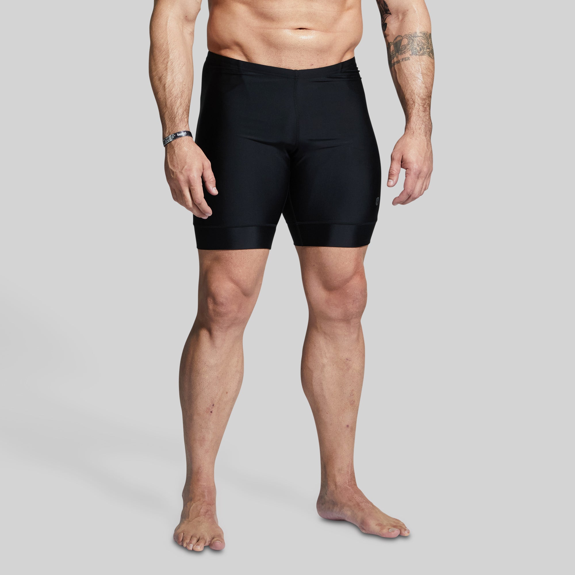 Men's Swim Jammer - Black Performance Swimwear for Competitive Swimming & Water Sports | Ideal for Lap Swimming, Triathlon Training & Beach Activities