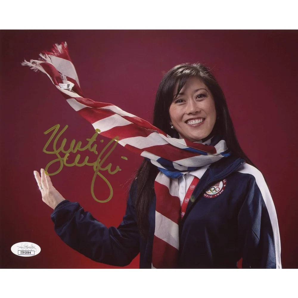 Kristi Yamaguchi Autographed 8x10 Figure Skating Photo with JSA COA - Olympic Gold Medalist - Perfect for Collectors, Sports Memorabilia Displays & Fan Gifts