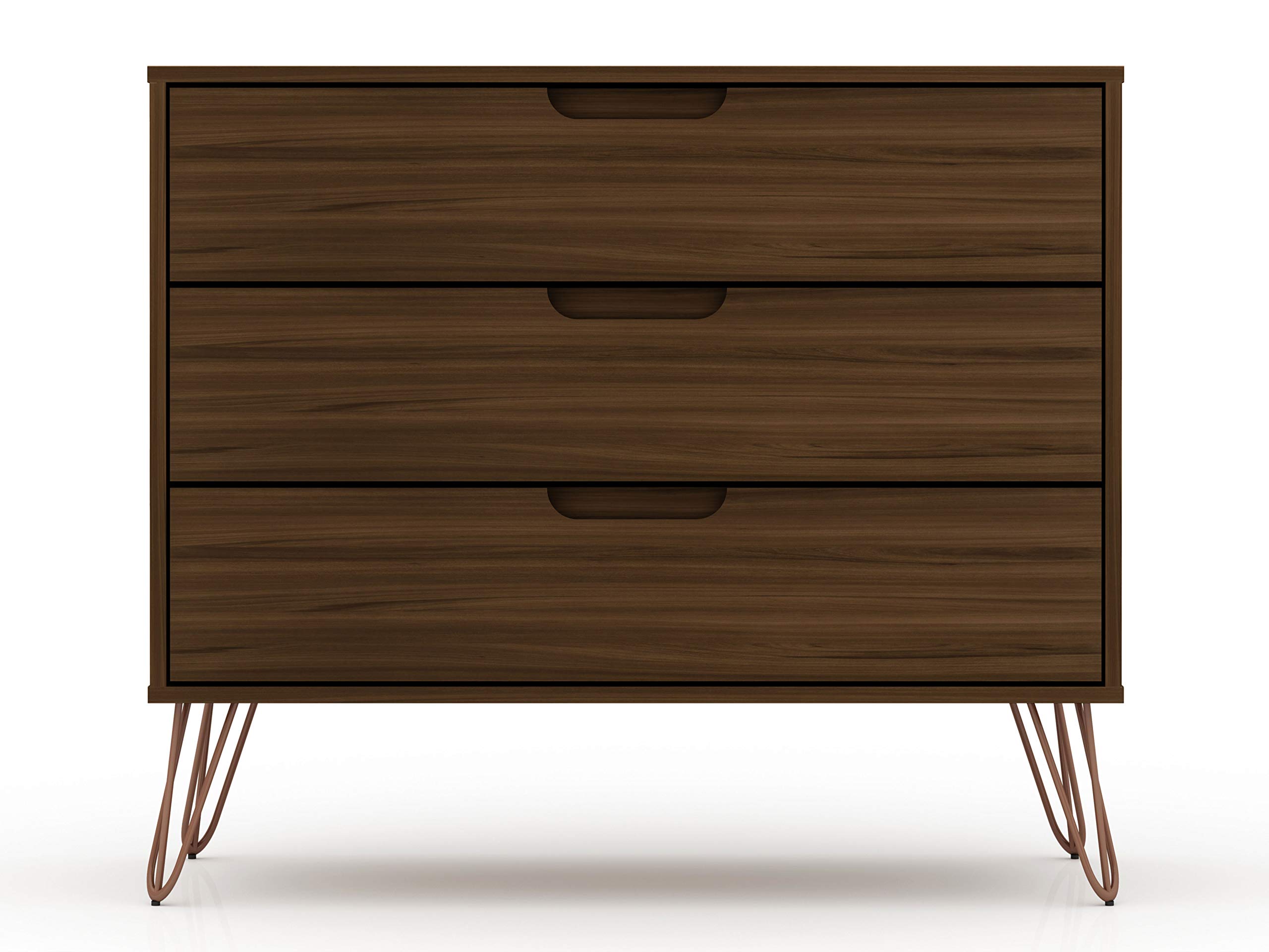 Mid-Century Modern 3-Drawer Bedroom Dresser by Manhattan Comfort - 35.24