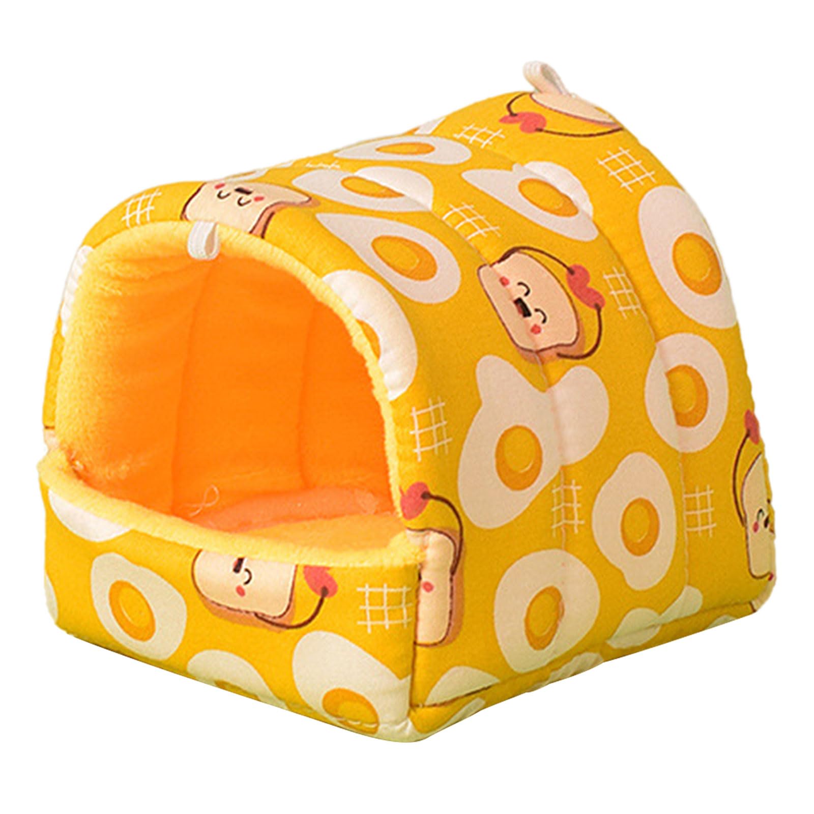 Cozy Hamster Hammock Bed - Soft Hanging Small Animal House for Hamsters, Chinchillas & Squirrels - Cute Printed Habitat Decor for Cage Accessories - Perfect for Playtime & Nap Time