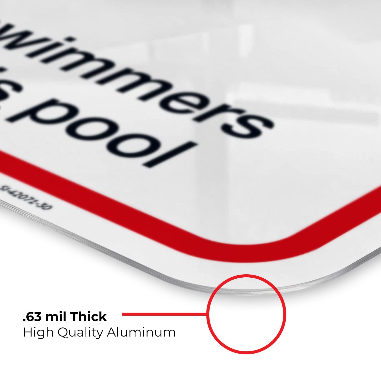 Pool Capacity Sign - 24x30 Inches Rust-Free .063 Aluminum Fade-Resistant Safety Sign | Made in USA | Perfect for Public Pools, Water Parks & Community Centers