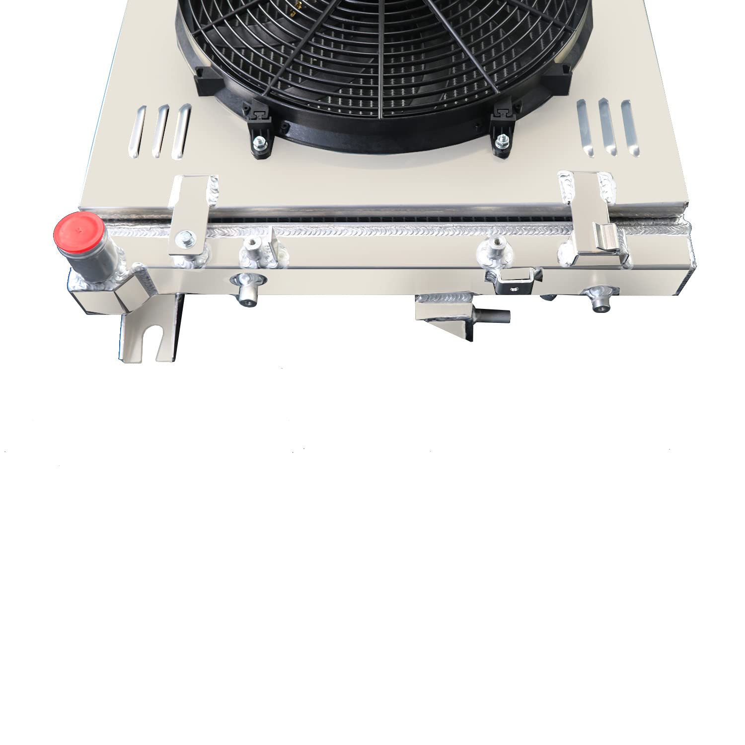 ReadyCool 3 Row Aluminum Radiator Shroud Fan for 2007-2018 Jeep Wrangler JK 3.6L 3.8L V6 MT CU2957 with Relay Kit - High Performance Cooling for Off-Road & Daily Driving