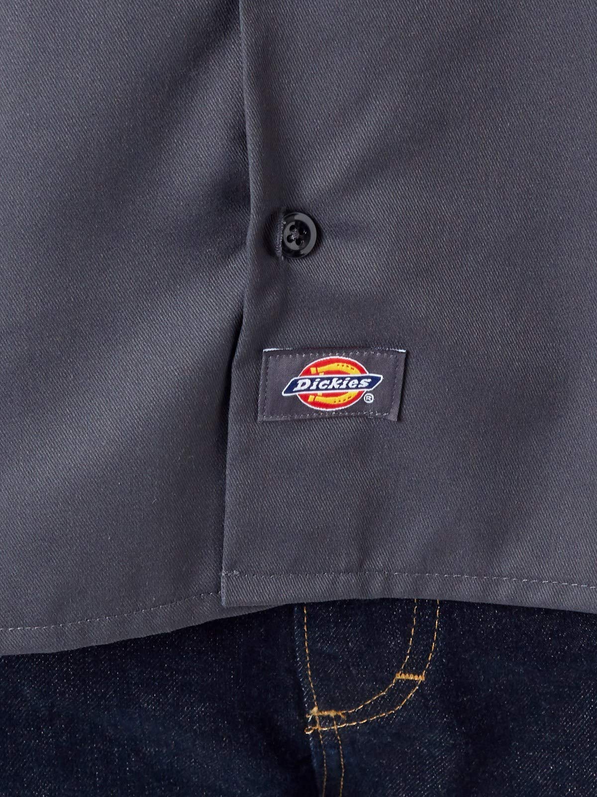 Dickies Men's Big & Tall Long Sleeve Work Shirt - Durable Cotton Twill, Relaxed Fit for Comfort, Professional Workwear for Construction, Landscaping & Outdoor Jobs