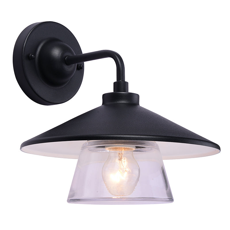 Andy Outdoor Wall Light - Black Finish - Waterproof Exterior Sconce for Porch, Patio, and Garden Lighting