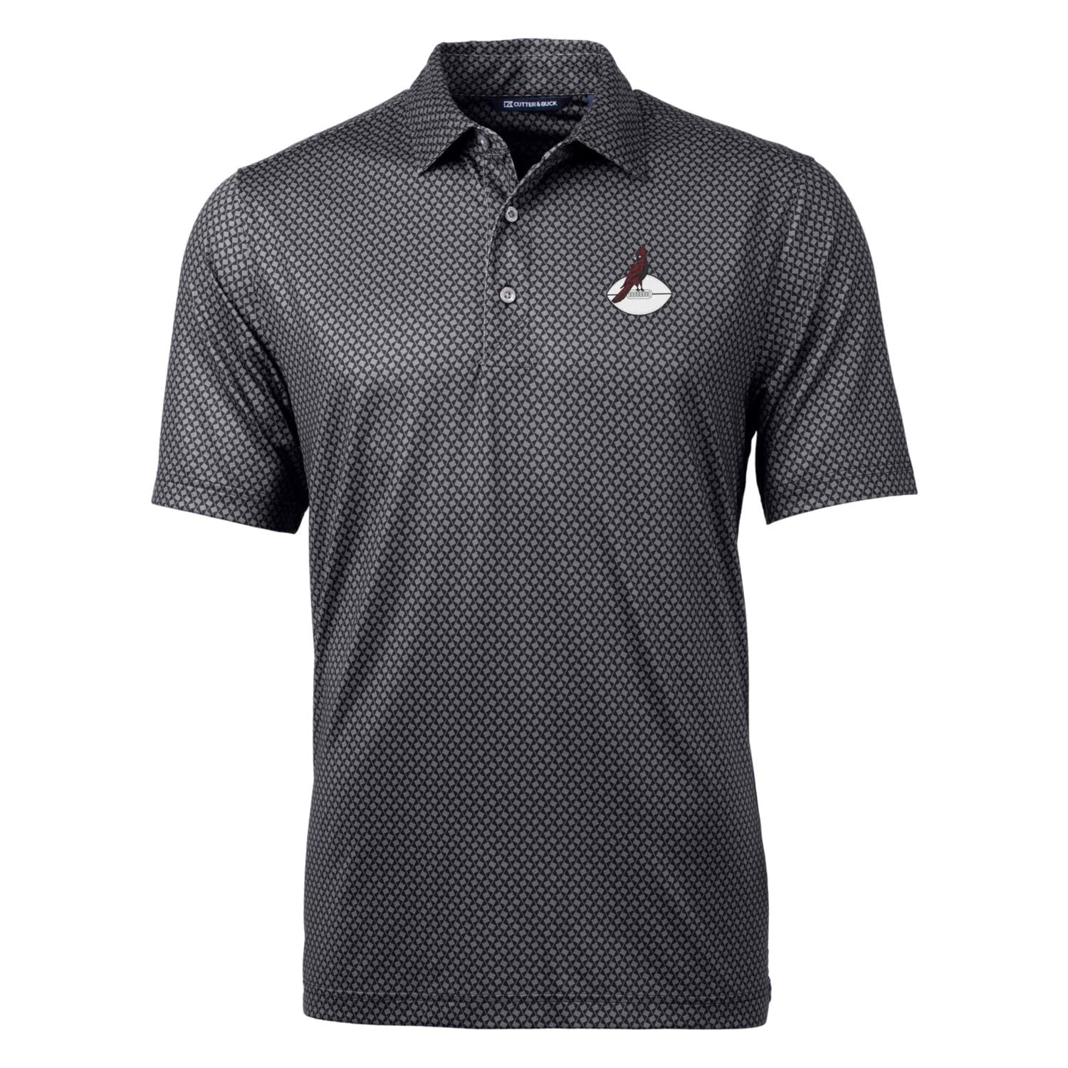 Cutter & Buck Men's NFL Throwback Logo Pike Banner Big & Tall Stretch Polo Shirt - Officially Licensed Football Jersey for Game Day & Casual Wear