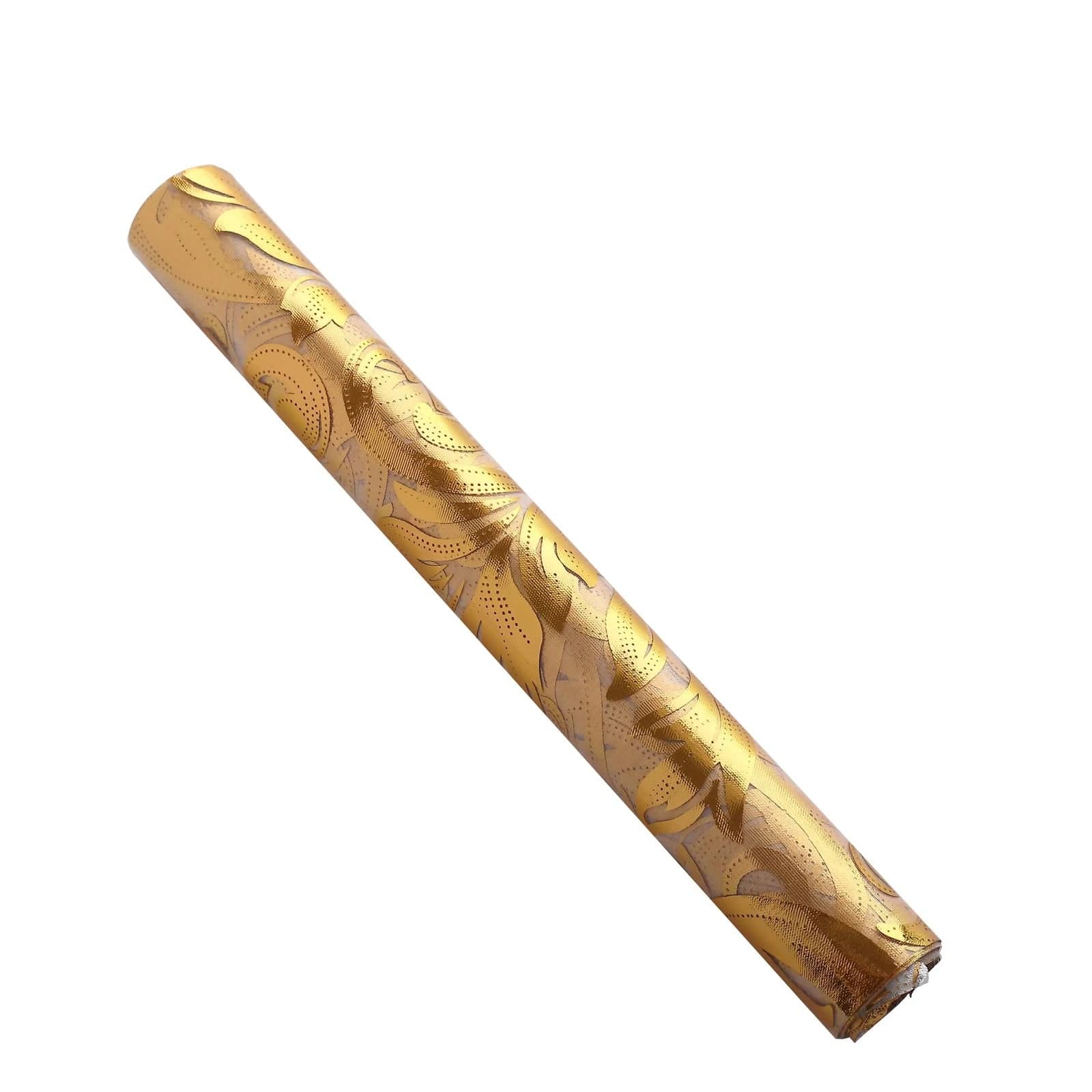 12-Pack 108-Inch Metallic Sheer Organza Table Runners with Elegant Swirl Floral Design - Perfect for Weddings, Parties, and Holiday Decorations