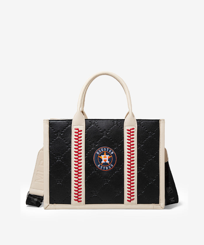 Official MLB Houston Astros Tote Bag - Durable Canvas Shopper with Team Logo - Perfect for Baseball Games, Grocery Shopping & Beach Trips