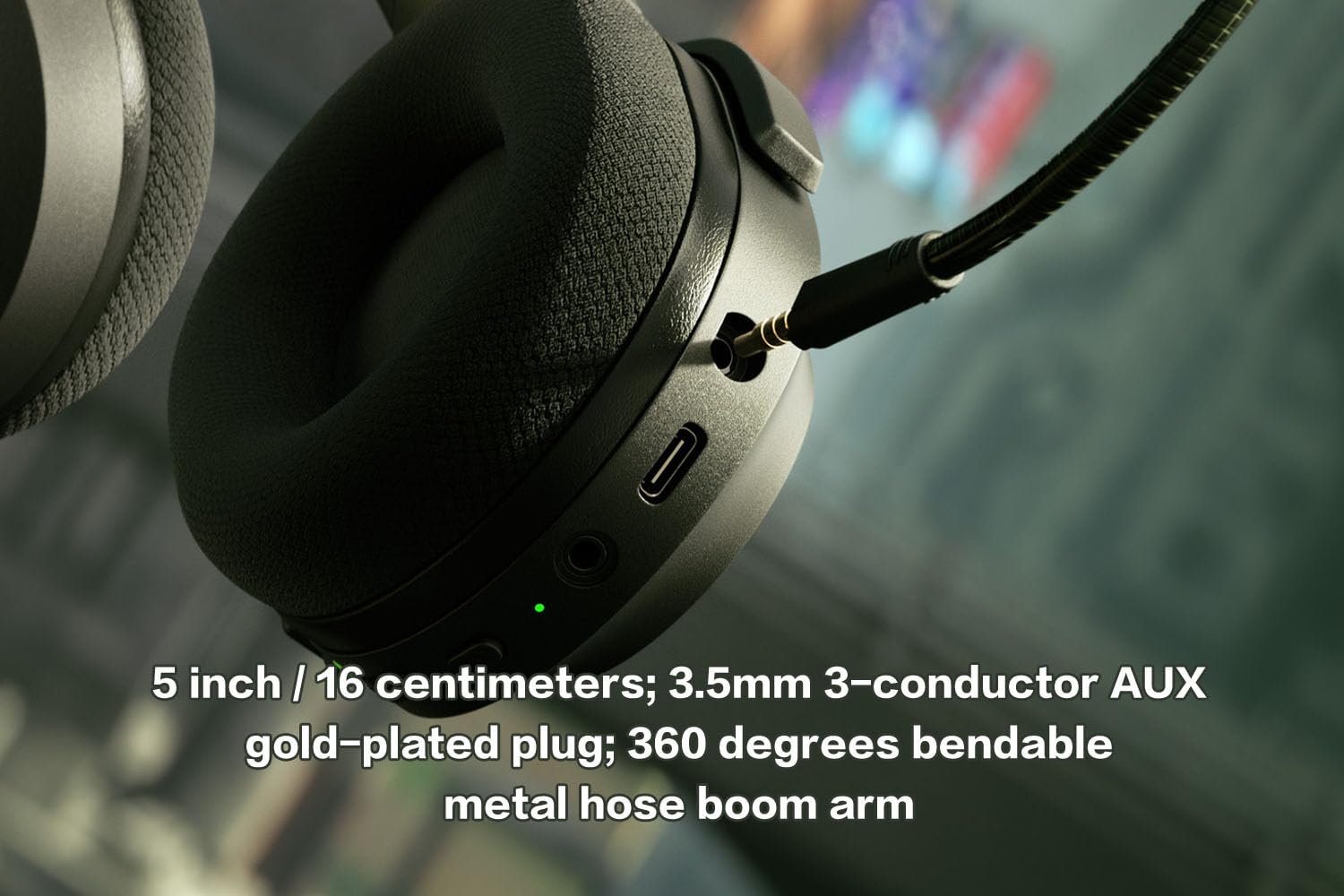 Razer Barracuda X Replacement Gaming Microphone for PS4 PS5 Xbox One PC - Detachable 3.5mm Boom Mic for Clear Voice Chat - Perfect for Online Gaming, Streaming & Conference Calls