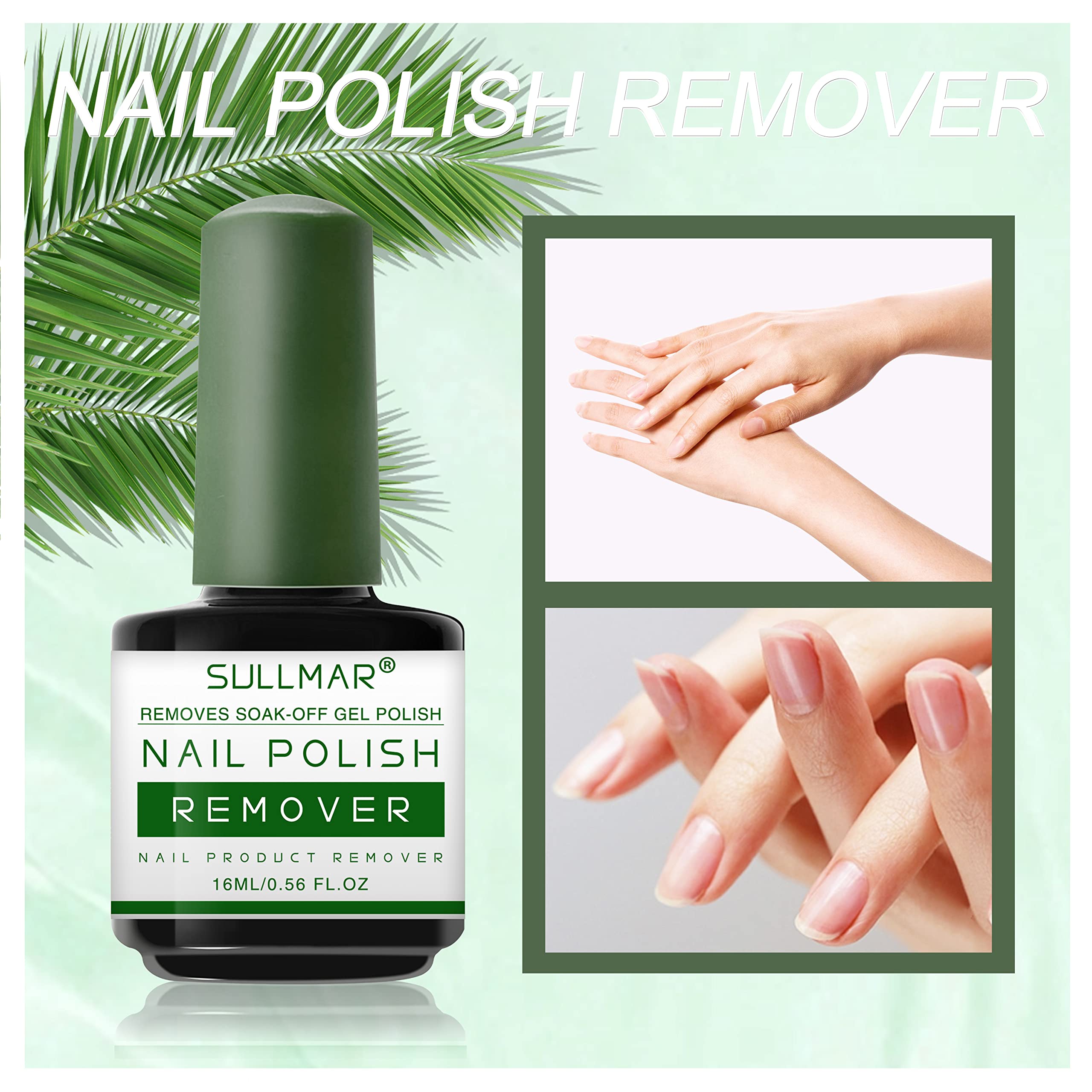 Fast-Acting Gel Nail Polish Remover - Works in 1-3 Minutes | 16ml Professional Strength Gel Nail Polish Remover for Salon & Home Use | Gentle Yet Effective for Gel & Regular Polish Removal
