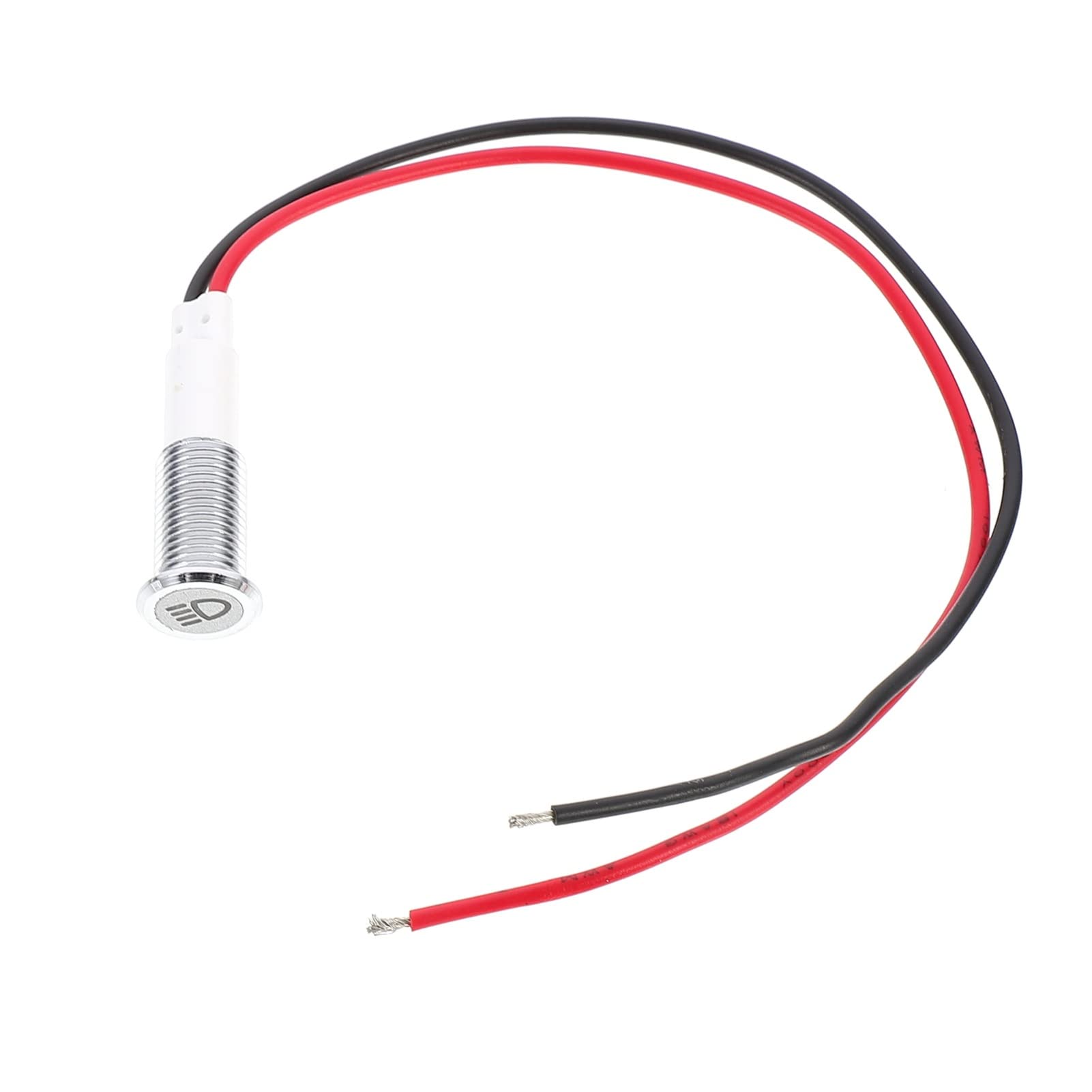 Wakauto Waterproof LED Dashboard Warning Light - 12V Car & Boat LED Indicator Light with Wire - Ideal for Marine, Off-Road & Emergency Vehicles