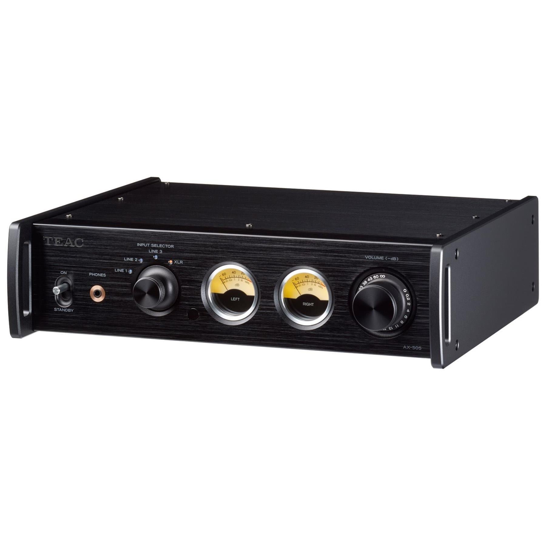 TEAC AX-505 Stereo Integrated Amplifier - High-Fidelity Audio Amplifier for Home Theater & Music (Black) | Perfect for Vinyl Records, Speakers & Audiophile Sound Systems