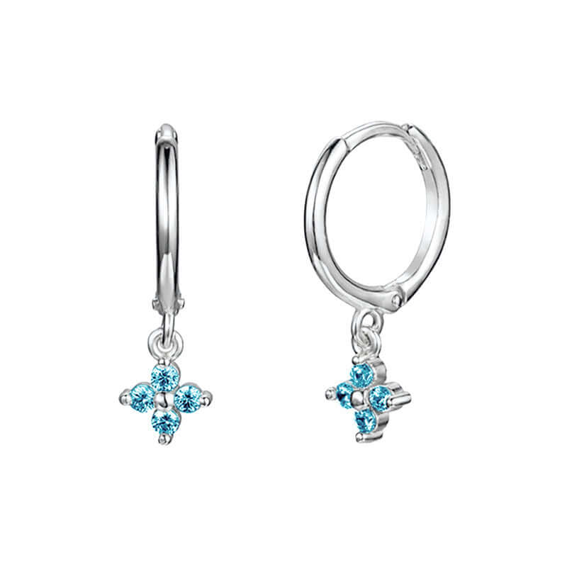 Small Flower Everyday Clip On Hoop Earrings for Women | LN0209 | Perfect for Casual Wear, Office & Special Occasions