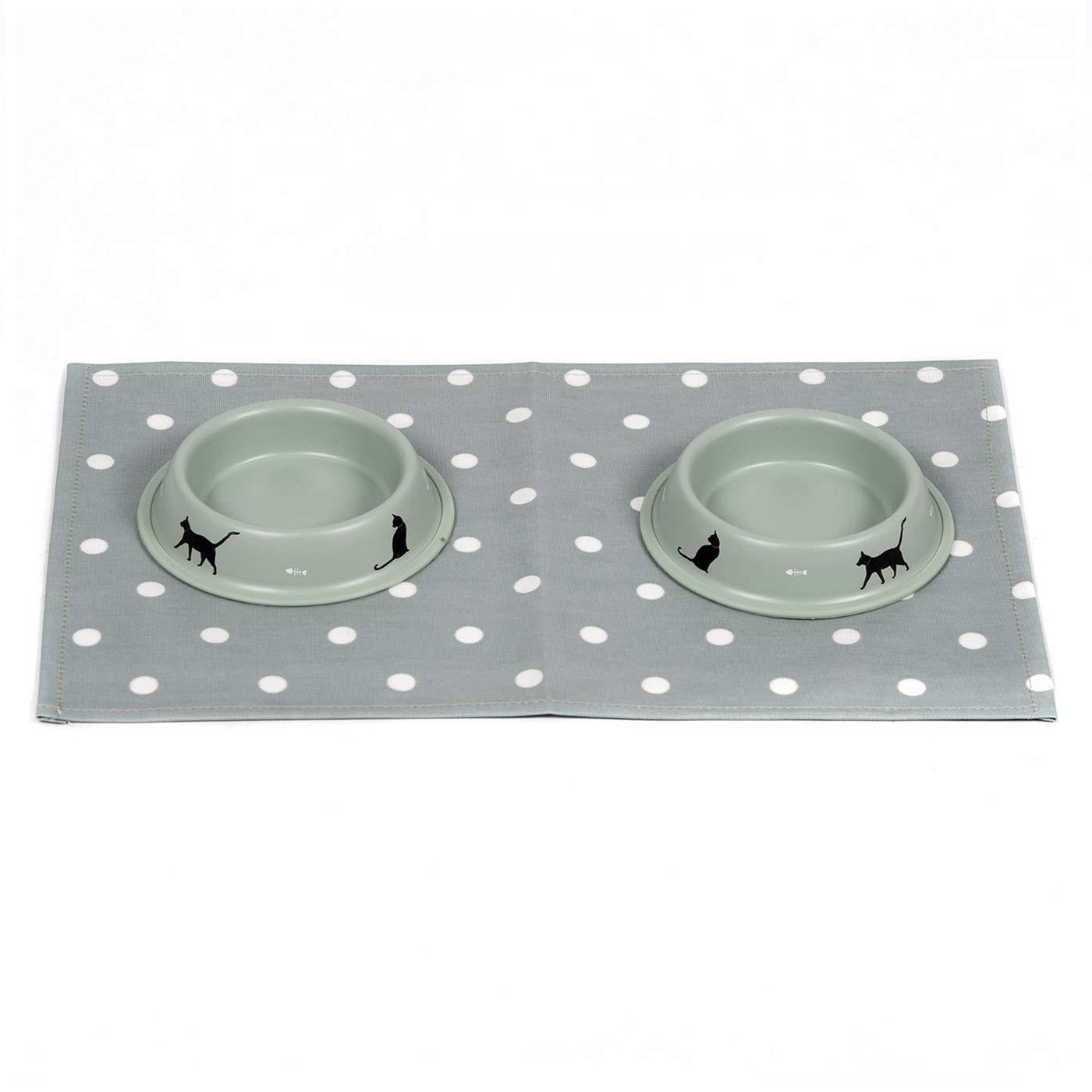 Waterproof Pet Feeding Placemat with Spots & Stripes Design - Non-Slip Dog & Cat Food Mat for Easy Cleaning - Perfect for Kitchen, Dining Room & Outdoor Use
