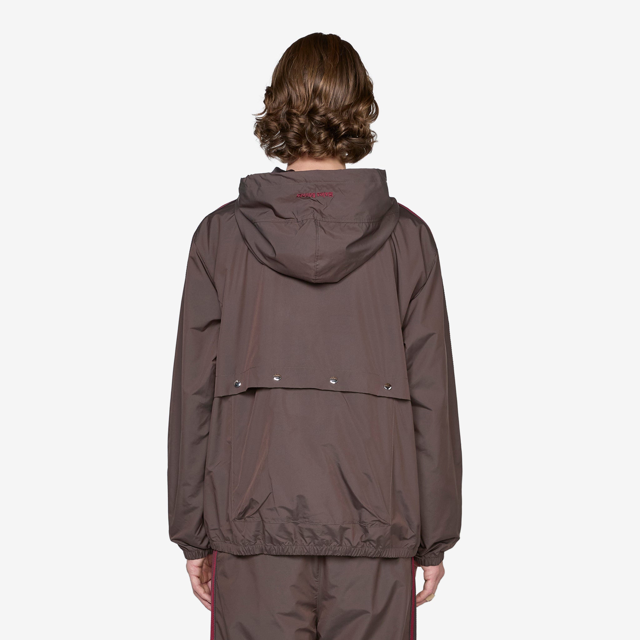 Wales Bonner x Nylon Anorak Jacket - Night Brown Waterproof Windbreaker for Outdoor Hiking & Urban Streetwear Fashion