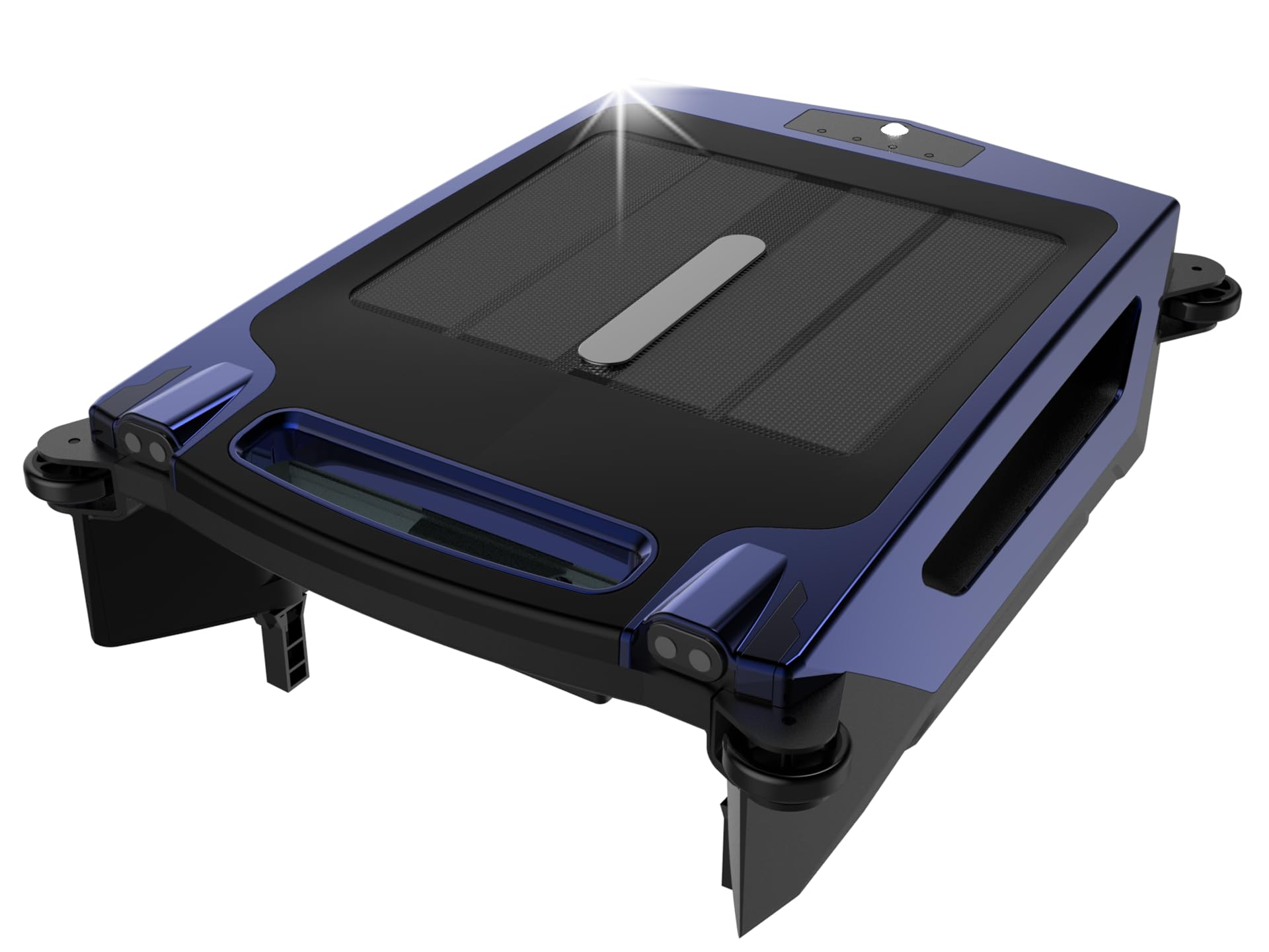 Solar & Rechargeable Robotic Pool Cleaner - Cordless Automatic Pool Vacuum with Smart Skimmer Basket, Auto-Escape & Auto-Turn Technology | Perfect for In-Ground & Above Ground Pools, Weekly Maintenance & Seasonal Cleaning