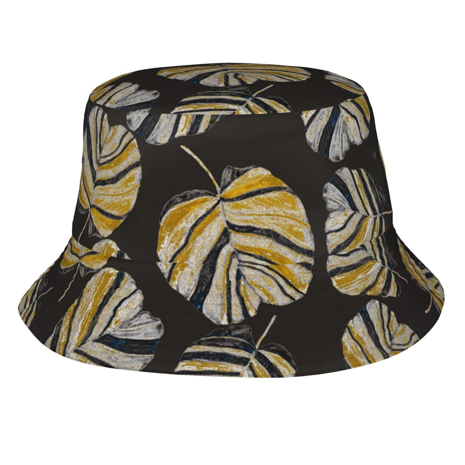 Vintage Black Rose Bucket Hat - Unisex Sun Hat for Men & Women | UV Protection Wide Brim Travel Beach Hat for Outdoor Activities, Summer Vacations & Music Festivals