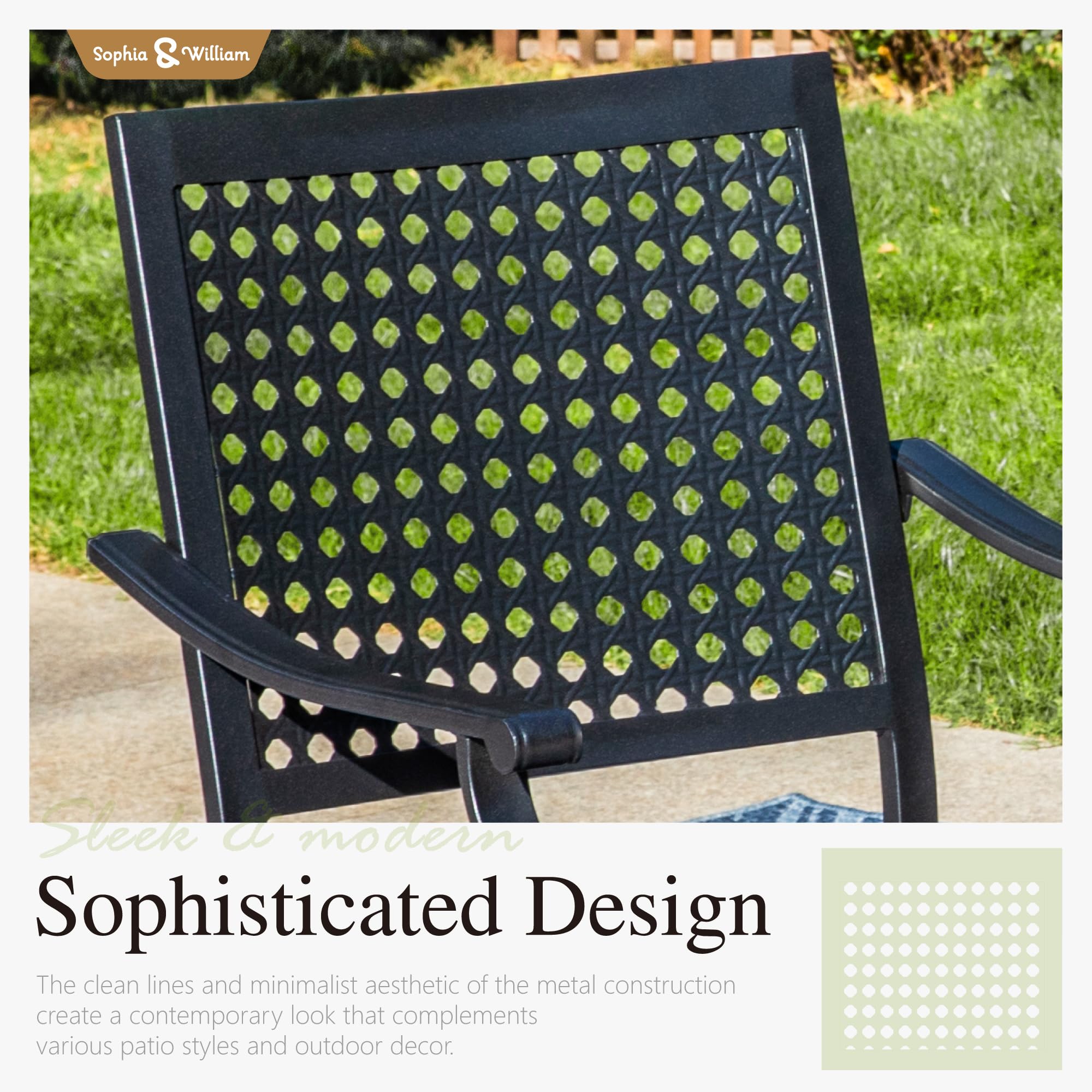 Sophia & William 9-Piece Outdoor Dining Set - 82.7