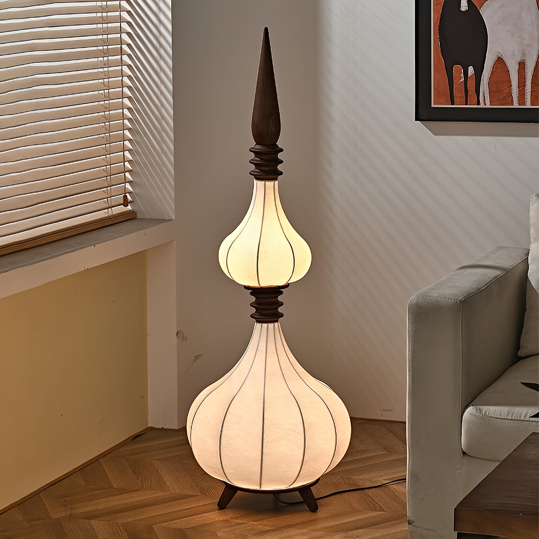 Walnut Color & White