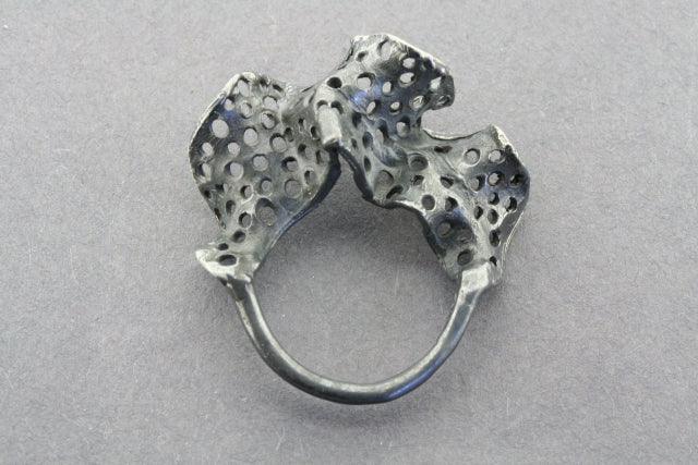 Ox Lace Frill Ring - Sterling Silver Jewelry for Women, Elegant & Dainty Accessory - Perfect for Weddings, Parties & Everyday Wear