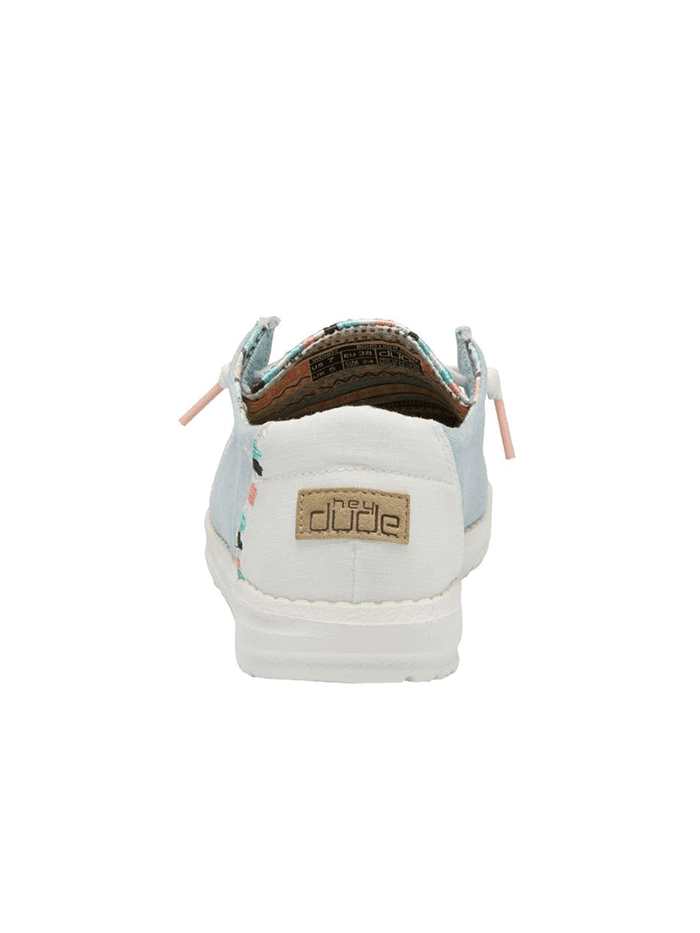 Hey Dude Women's Wendy Boho Comfortable Slip-On Shoes - Light Denim Wash, Size 11A | Casual Walking, Travel & Everyday Wear