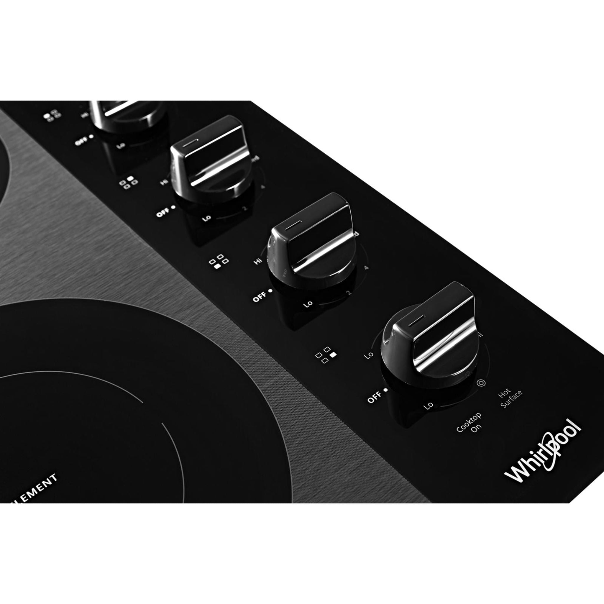 Whirlpool 24 Inch Black Electric Cooktop - WCE55US4HB Model | Perfect for Modern Kitchens, Apartments & Small Spaces