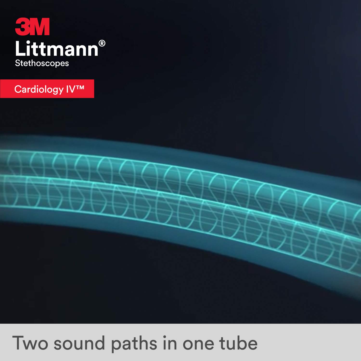 3M Littmann Cardiology IV Diagnostic Stethoscope - 6240 Model with 2X Louder Sound*, Lightweight Design**, Stainless Steel Rainbow Chestpiece - 27