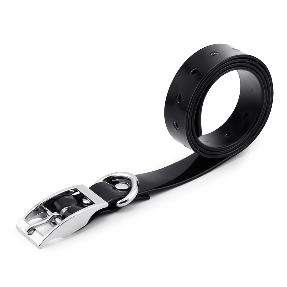 PETINCCN TPU Dog Training Collar Strap - Replacement Belt for PET998DRB/PET998DBB/998DR/998DB/PT0X1/PT0Y1/PT0Z1 Shock Collars - Durable & Adjustable Black Dog Collar Accessory - Perfect for Outdoor Training & Electric Fence Systems