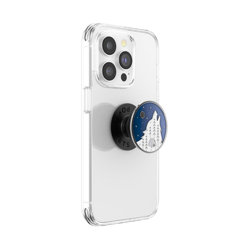 PopSockets Expanding Phone Grip with Kickstand - Adhesive Phone Holder for iPhone & Samsung - Durable Enamel Howl Design - Perfect for Hands-Free Viewing, Gaming & Selfies