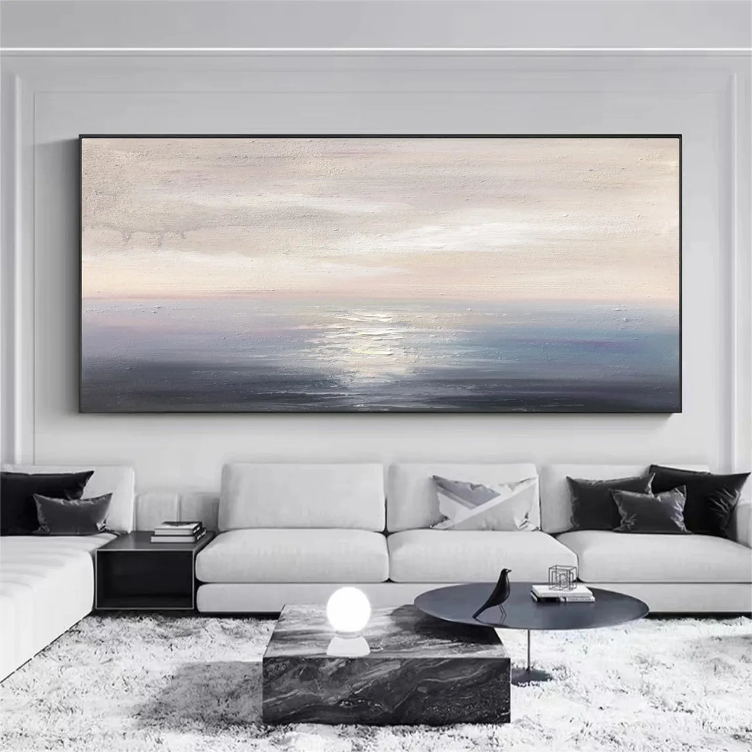 Ocean and Sky Painting #OS 171 - Stunning Seascape Wall Art for Home & Office Decor - Perfect for Living Room, Bedroom or Beach House