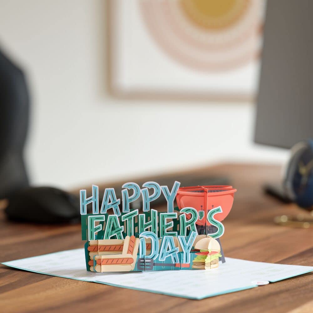 Best Flippin' Dad 3D Pop-Up Father's Day Card - Handcrafted Greeting Card for Dad, Husband, Grandfather - Unique 5