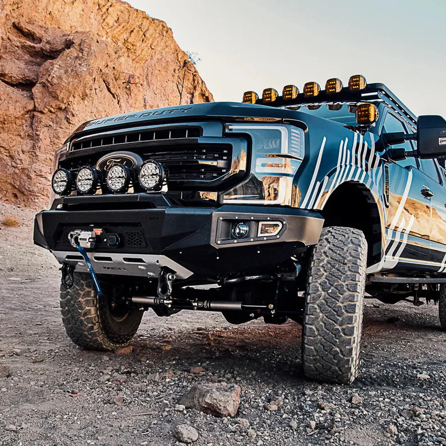 AFN Heavy Duty 4x4 Front Bumper for 2017-2023 Ford F250 F350 Super Duty Trucks | Off-Road Protection & Winch Ready | Perfect for Trail Riding & Towing