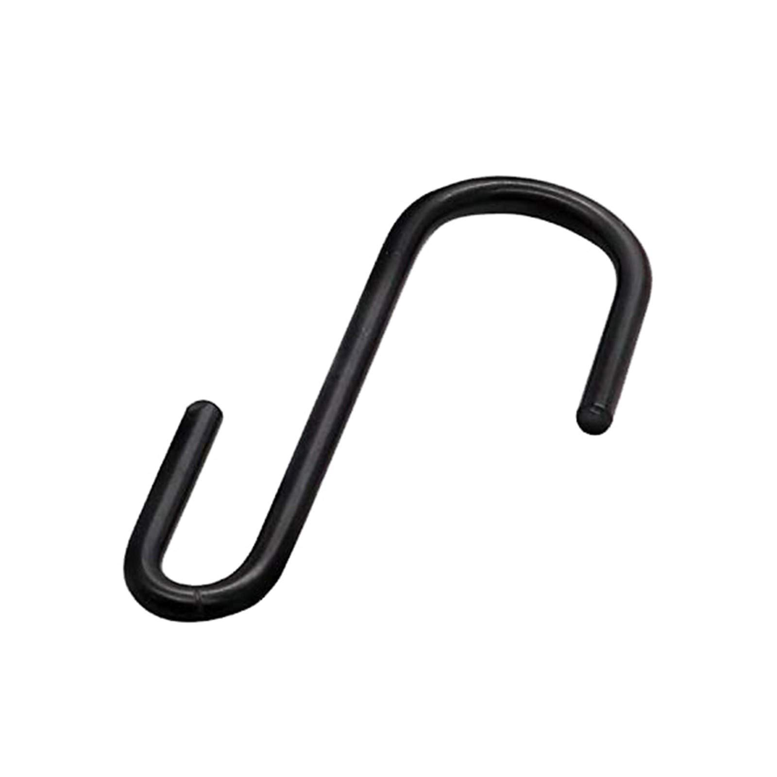 10Pcs Black S Hooks for Kitchen & Bicycle - Hanging Pots & Tools from Ceiling