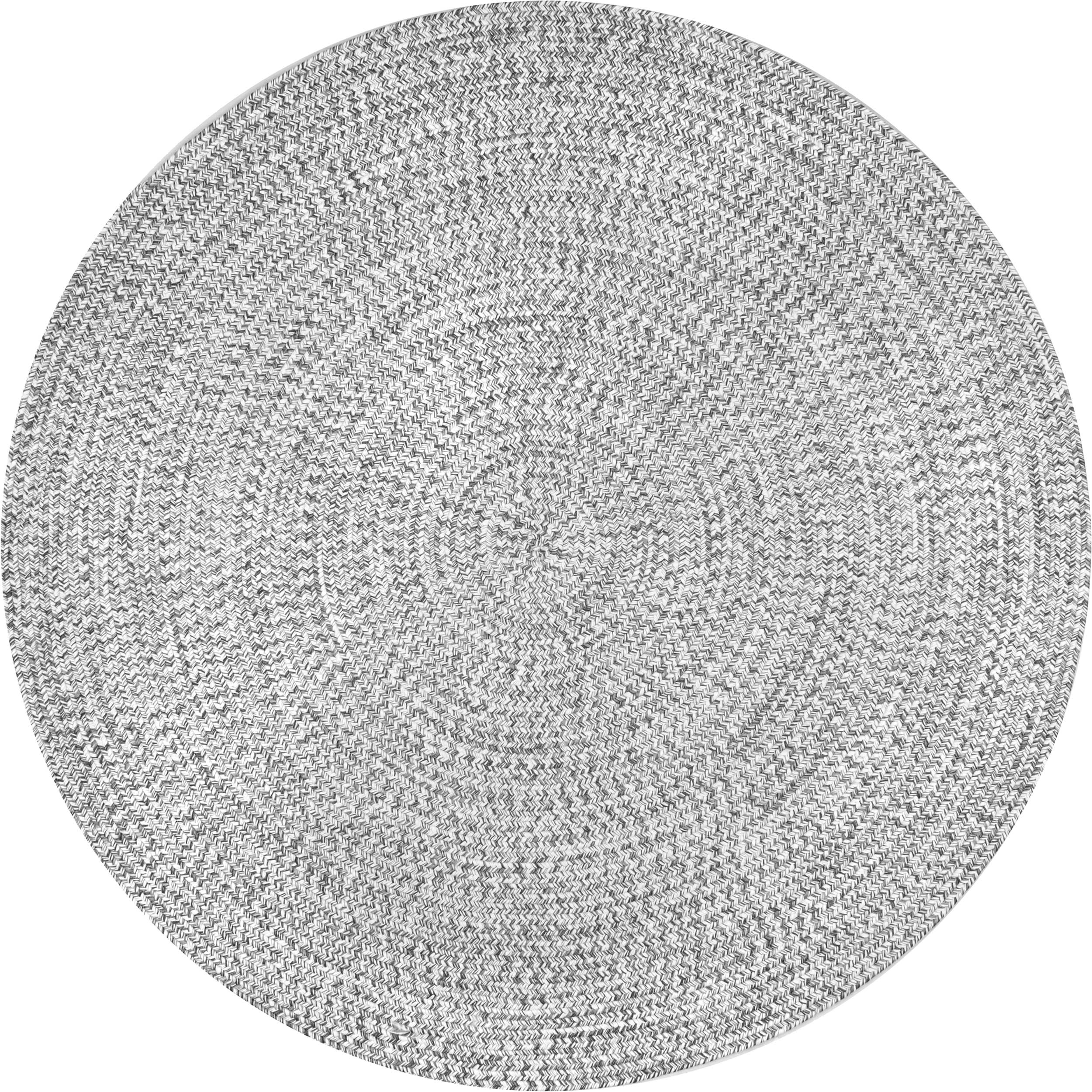 Hand Braided Indoor/Outdoor Rug - Salt & Pepper Design - Durable & Stylish for Living Room, Patio, or Bedroom Decor