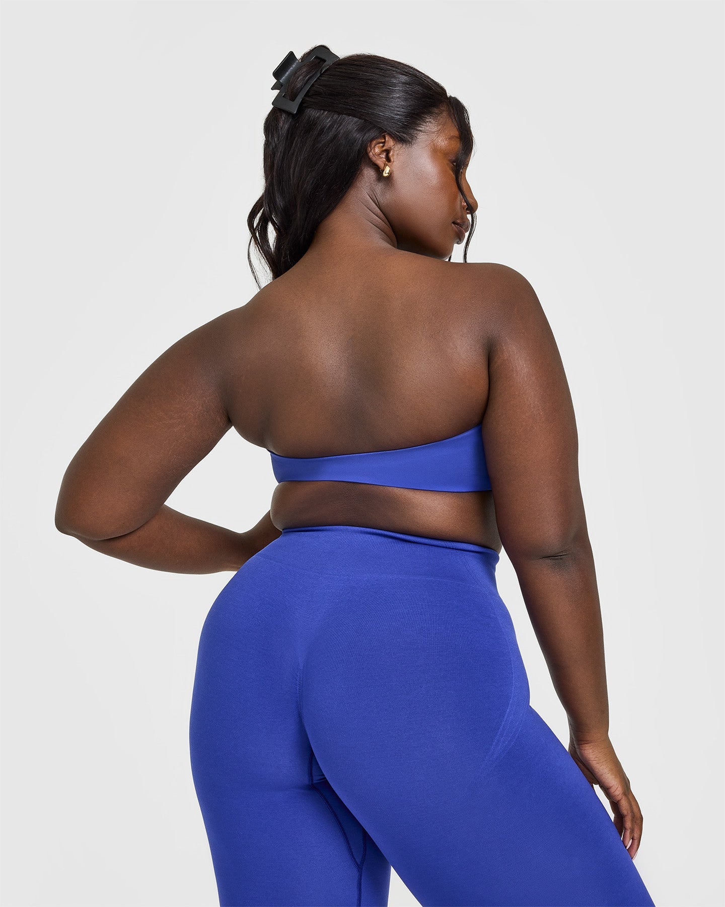 Unified Micro Bandeau Bralette - Wireless Comfort Bra in Space Blue | Seamless Yoga Bralette for Workouts, Lounge & Everyday Wear